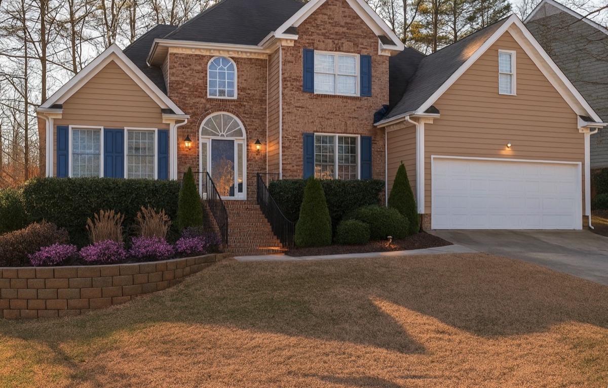 Front yard after the redesign